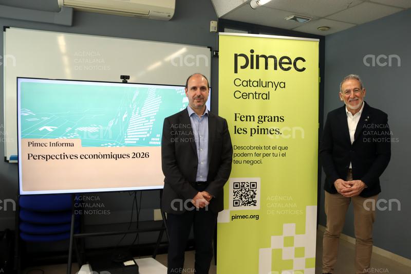 Pimec preveu un creixement "moderat" a la Catalunya Central el 2026 pel gran pes de la indústria i l'entorn geopolític