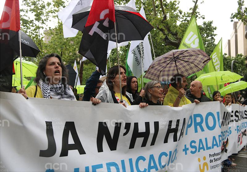 Educació xifra en un 20,85% el seguiment de la vaga al Barcelonès a les 17h, amb dades del 78,32% de centres
