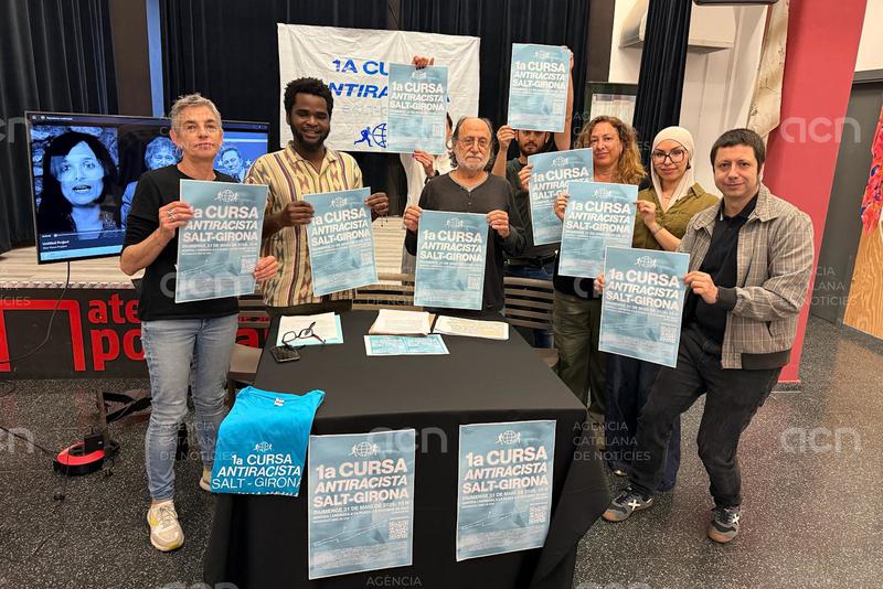Primera cursa antiracista entre Salt i Girona per recaptar fons per pagar 5.000 euros en multes del sindicat d'habitatge