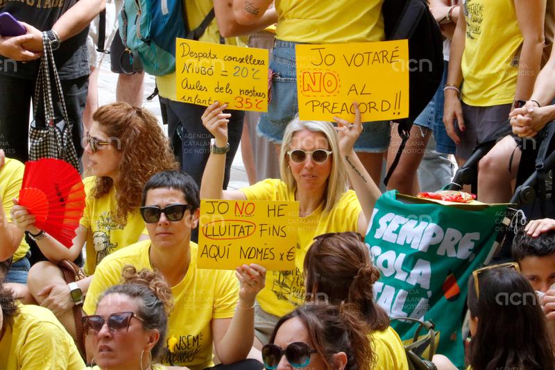 Educació xifra en un 10,75% el seguiment de la vaga de docents a Girona i la Catalunya Central