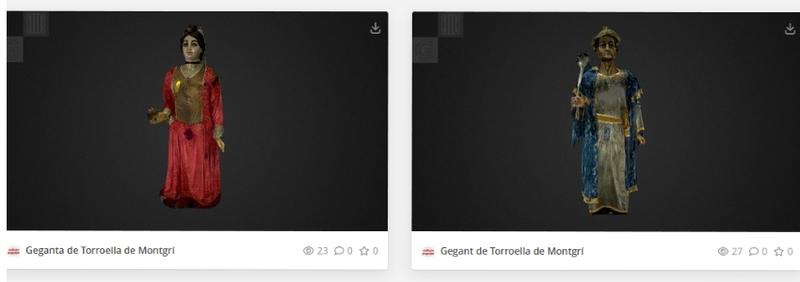 Els gegants de Torroella de Montgrí, entre les primeres figures de la imatgeria festiva catalana digitalitzades en 3D