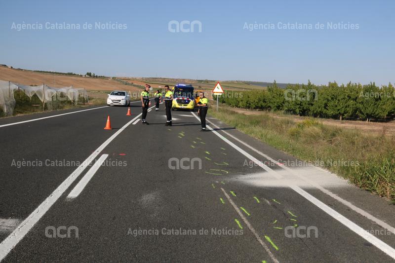 Multa de 5.400 euros per a la conductora que va matar tres motoristes a la C-12 a Alfés en distreure's mentre bevia cafè