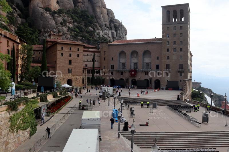 Montserrat ultima els preparatius per a la visita del papa Lleó XIV