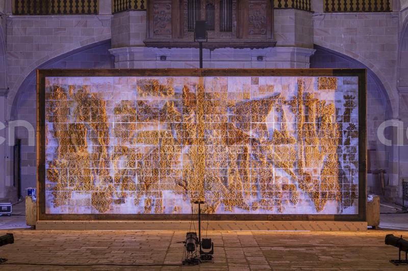 El monestir de Banyoles exposa 'L'Ombra', de Joan Crous, que reinterpreta el 'Gernika' de Picasso