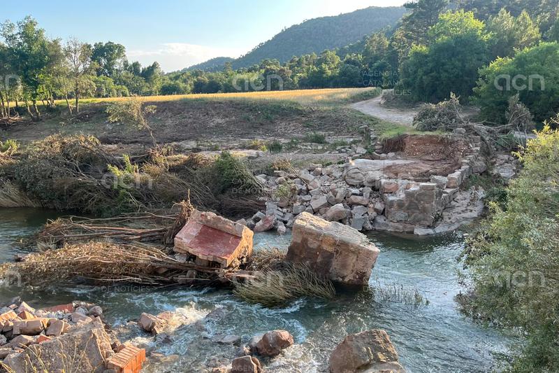 Pobles de la riera de Merlès demanaran la declaració d'emergència pels danys de les fortes pluges de fa una setmana