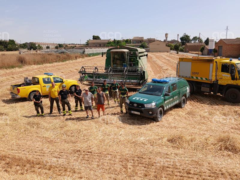 Els Agents Rurals extremen la vigilància en plena campanya de sega a Lleida
