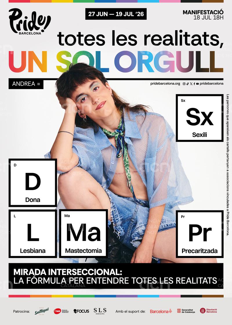 El Pride Barcelona 2026 reivindicarà la diversitat del col·lectiu amb la campanya 'Totes les realitats, un sol orgull'
