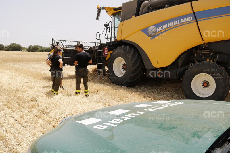 Continuen les inspeccions per prevenir incendis agrícoles en plena onada de calor