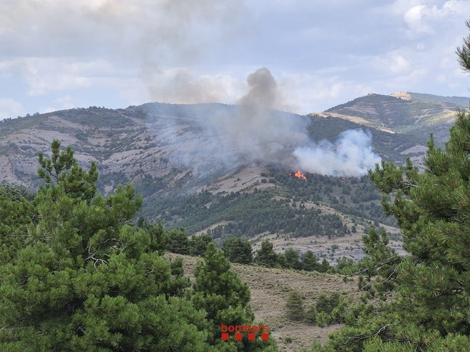 Estabilitzat el foc forestal de la Serra de Gurp de Tremp, que ha afectat 4,5 hectàrees