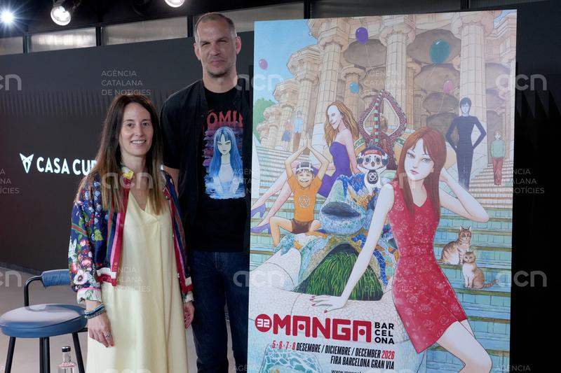 Junji Ito reuneix els seus personatges al Park Güell per al cartell del 32è Manga Barcelona