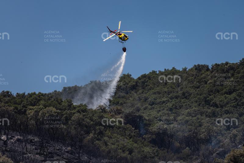 En llibertat el detingut per provocar l’incendi de les Gavarres després de passar a disposició judicial