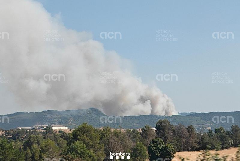 Amplien el confinament pel foc de l’Anoia, que ja afecta el sud d’Igualada, l’oest de Capellades i cinc municipis més