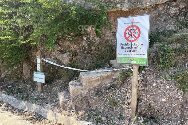 Els Agents Rurals demanen que es respecti la restricció d’accés a Montserrat per l’alt risc d’incendi