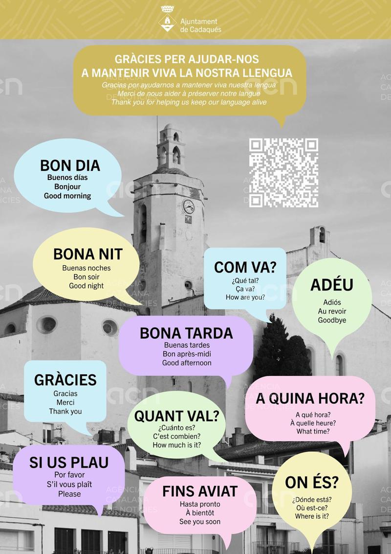 Cadaqués impulsa una campanya per promoure el català entre els visitants del municipi