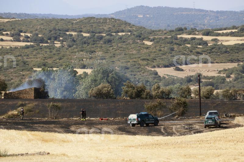 Denuncien que l'incendi de Torrefeta s'ha iniciat vora uns operaris que feien manteniment a la línia telefònica