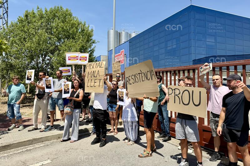 La plantilla de Leche Pascual a Gurb desconvoca la vaga i la protesta a Madrid davant d'una nova oferta de l'empresa