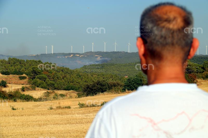 Els Bombers donen per controlat l'incendi de Rubió, que ha afectat 47 hectàrees
