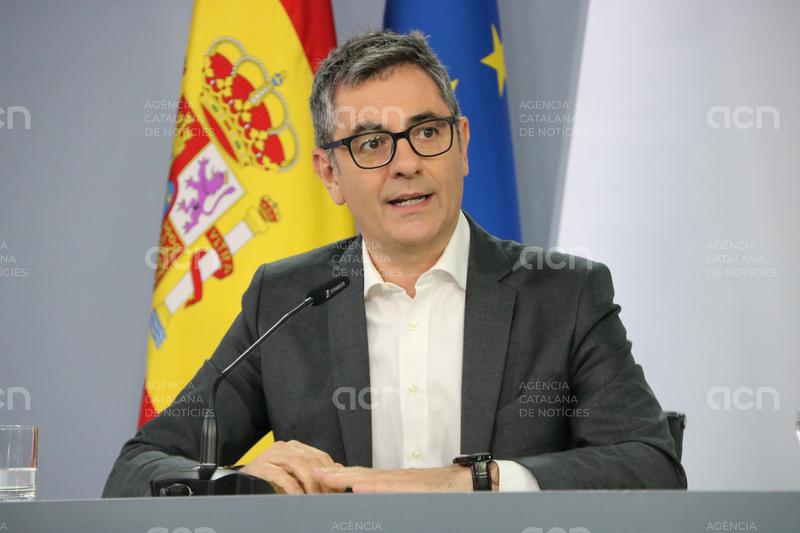 Bolaños insta el Constitucional i el Suprem a resoldre els recursos sobre l'amnistia per aplicar-la de forma "plena"