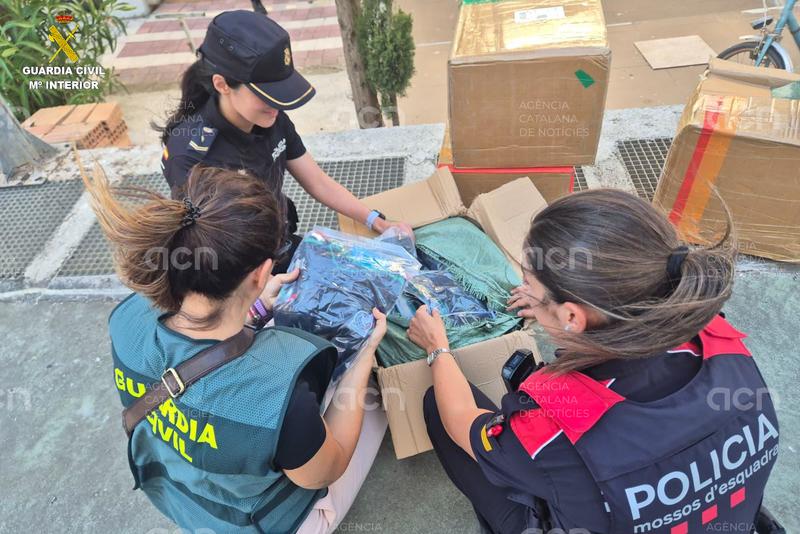 Intervenen prop de 7.000 peces de roba falses d'un magatzem de Castelló d'Empúries valorades amb més de 781.000 euros
