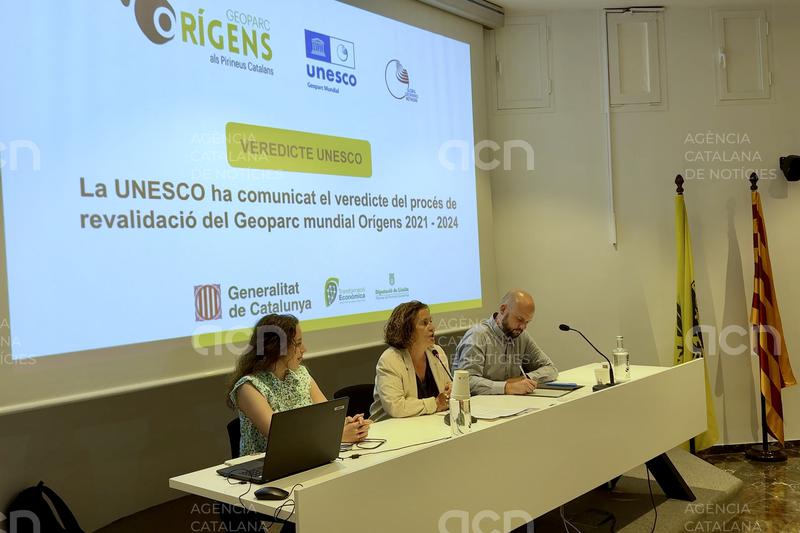 La Unesco revalida la designació del Geoparc Orígens fins al 2029