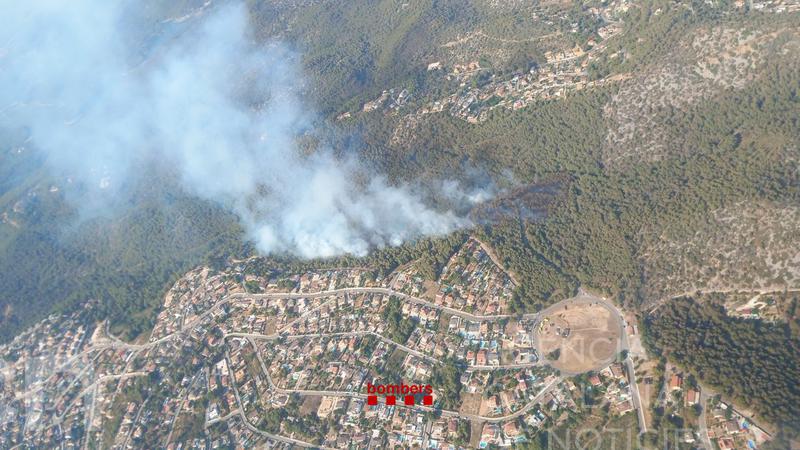 84 municipis d'onze comarques, en perill extrem d'incendis forestals dilluns