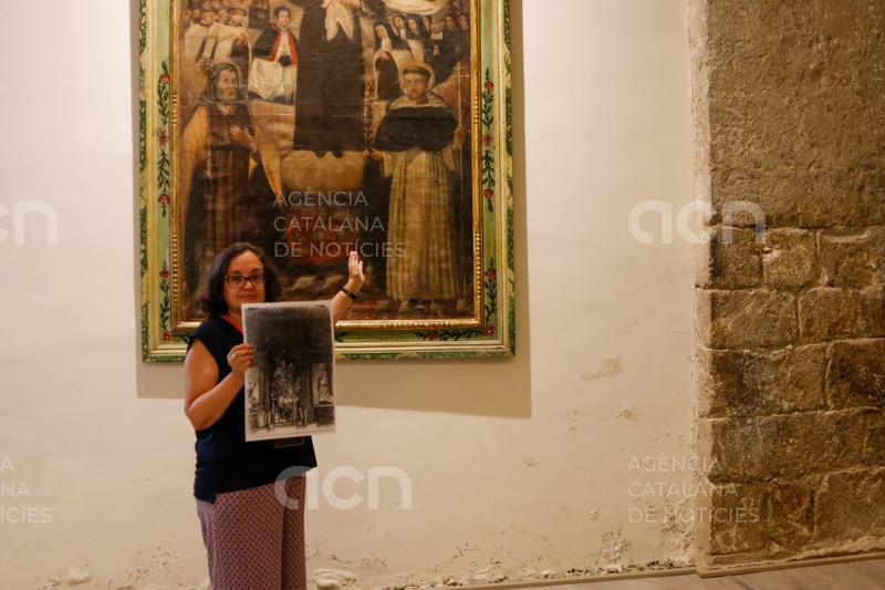 Una foto localitzada a l'Arxiu Nacional permet recuperar la imatge del retaule barroc desaparegut del Roser d'Organyà