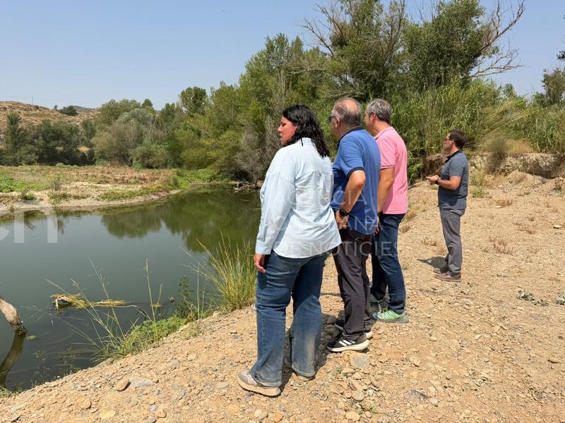 Reconstrueixen el mur de contenció al Sot del Cinca, a Massalcoreig