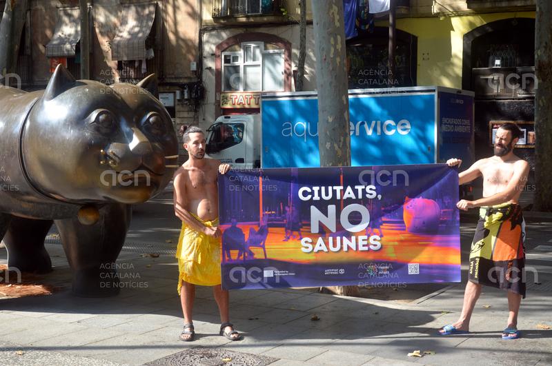 La campanya 'Ciutats, no saunes' arriba a Barcelona per alertar de la calor a les ciutats europees