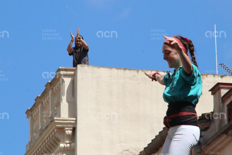 Els Castellers de Vilafranca s'exhibeixen a l'Arboç amb el 3d10fm i quatre castells de gamma extra