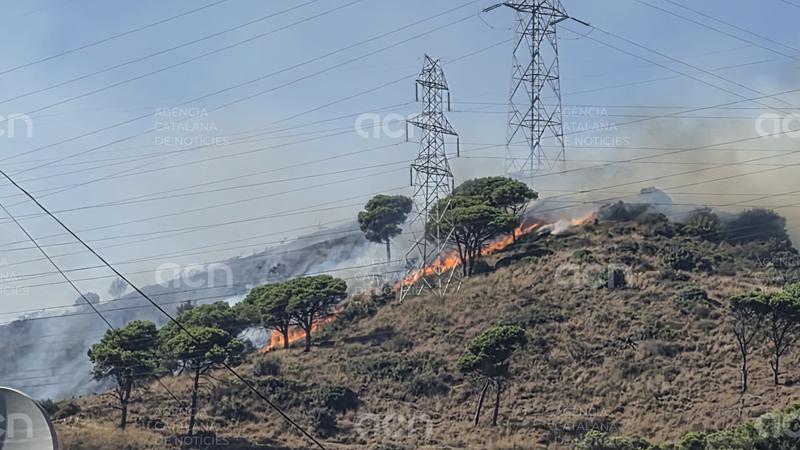 Els bombers esperen que la situació millori ambientalment en les pròximes hores per controlar el foc de Collserola