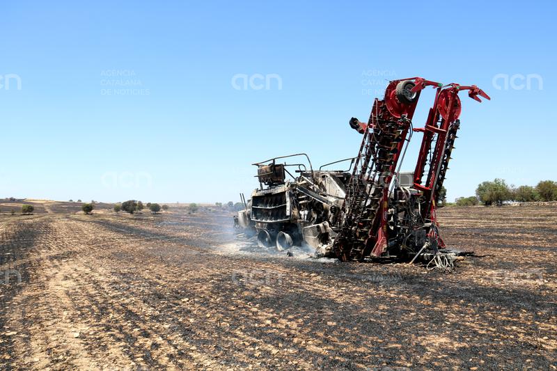 La campanya de la sega registra 36 incendis directament relacionats amb els treballs de recol·lecció del cereal 