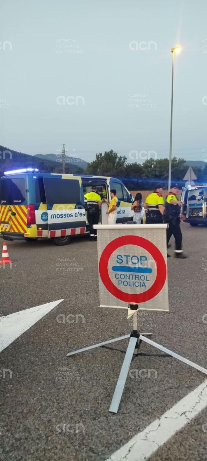 Un control a Argelaguer per les festes del Tura acaba amb 22 positius per alcohol o drogues i dues immobilitzacions