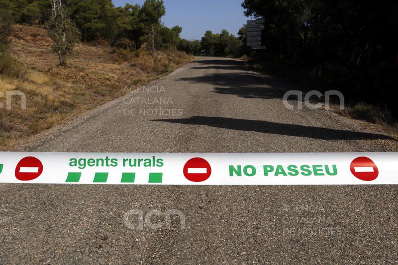 Es manté la prohibició d'accés als espais naturals de la Baronia de Rialb i la Serra de Mont-roig pel risc d'incendi