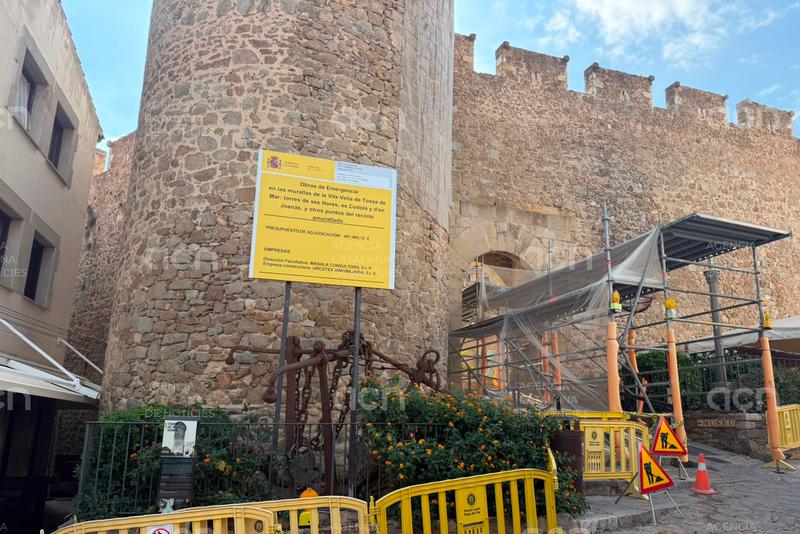 L'Estat començarà l'arrenjament de la muralla de Tossa de Mar a l'octubre un cop l'afluència de visitants sigui menor