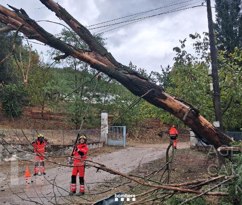 Les tempestes deixen més de 80 litres entre el Berguedà i el Ripollès