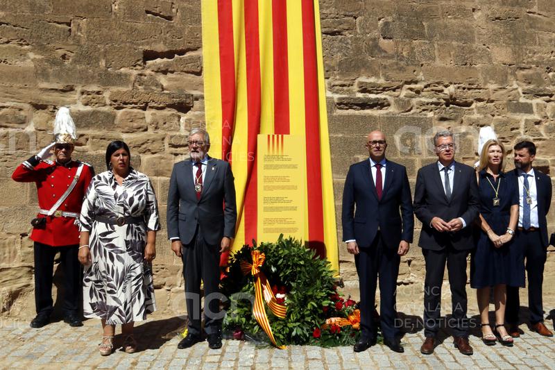 L'acte institucional de la Diada a Lleida reivindica la democràcia i la convivència davant l'auge de l'extrema dreta