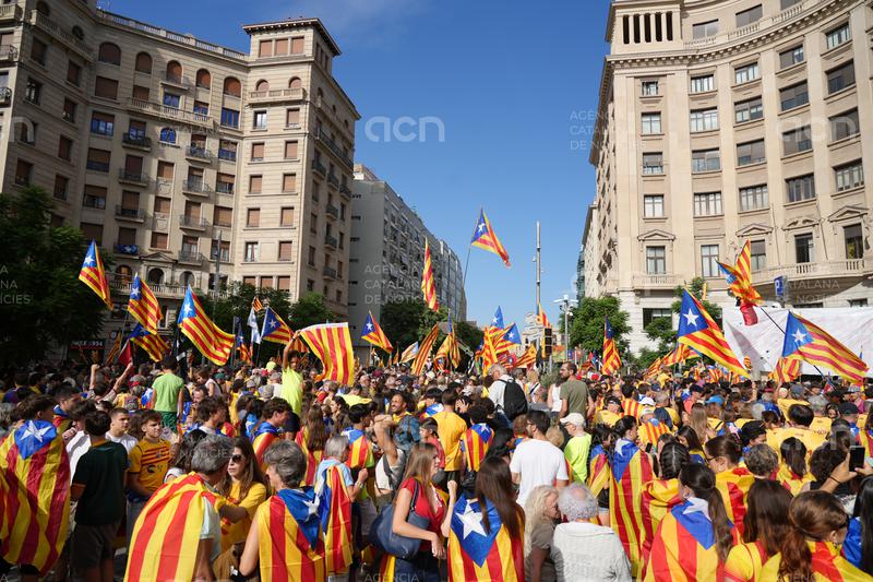 Milers de persones es mobilitzen amb motiu de la Diada: "Cada cop costa més, però tenim les idees molt clares"