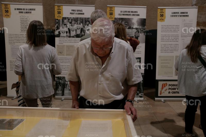 Membres de la Marxa de la Llibertat de 1976 reivindiquen des de Montblanc el seu llegat en el moviment ciutadà pacifista